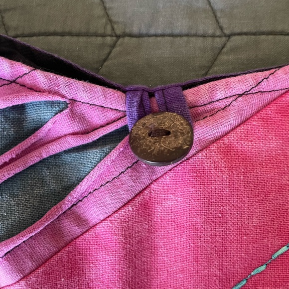 NWT The Collection Royal Hobo Bag, handmade unique bright multicolored zip close - Picture 7 of 10